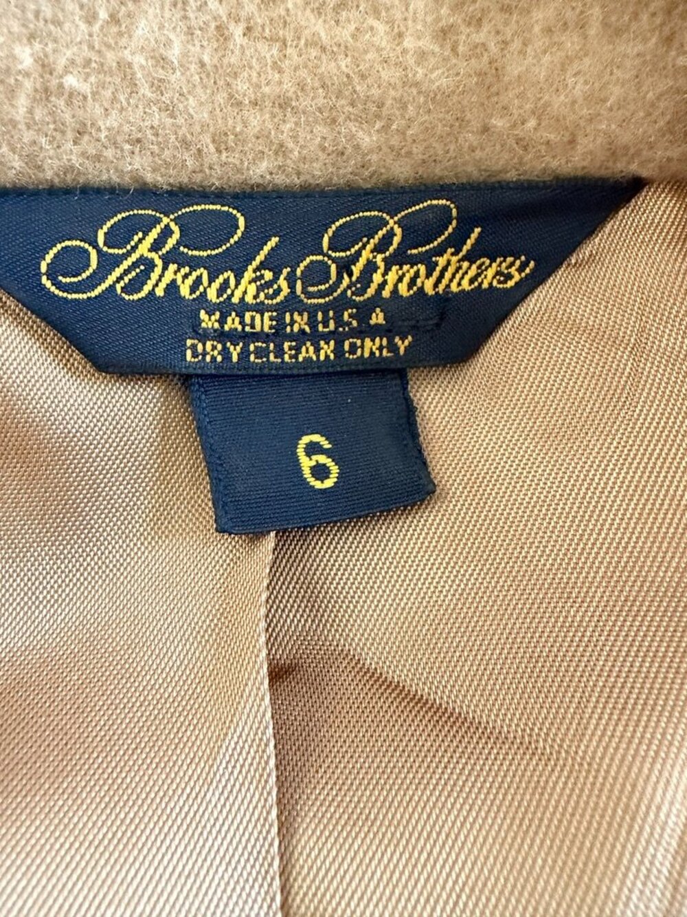 Vintage BROOKS BROTHERS Camel Hair Blazer 6 Women's - Picture 11 of 16